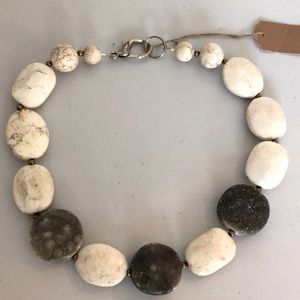 Genuine Semi-Precious Stone Statement Necklace